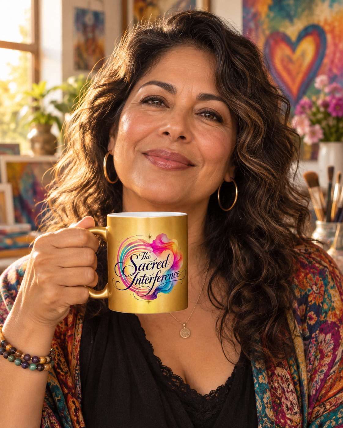 The Sacred Interference Gold Mug